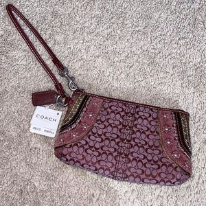 Coach purple handbag